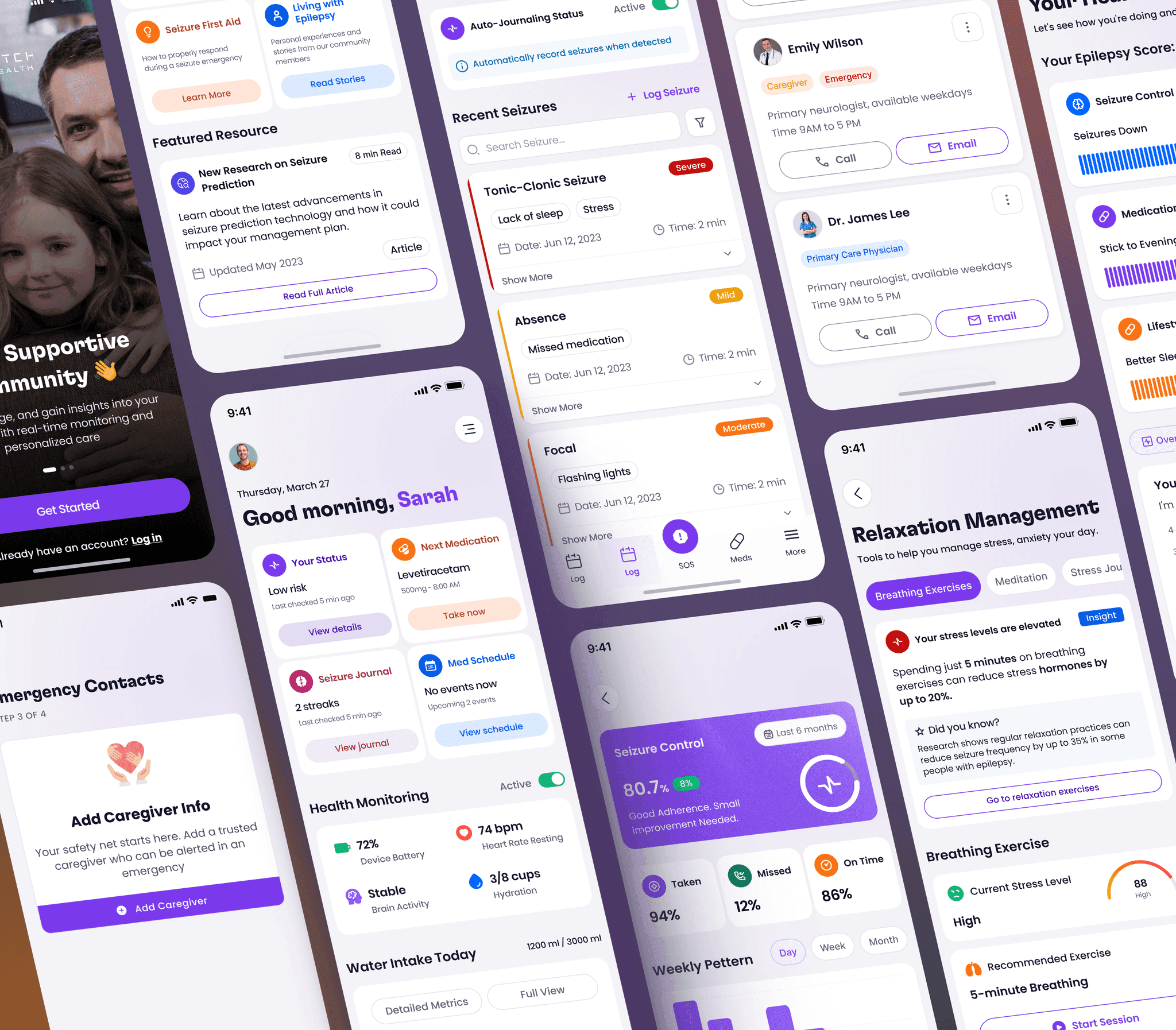 A collage of the redesigned onboarding flow across phone screens.